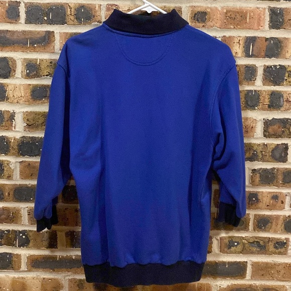 Escada Sport VTG embroidered logo 3/4 sleeve collared, cotton sweatshirt, W’s S - Picture 5 of 7